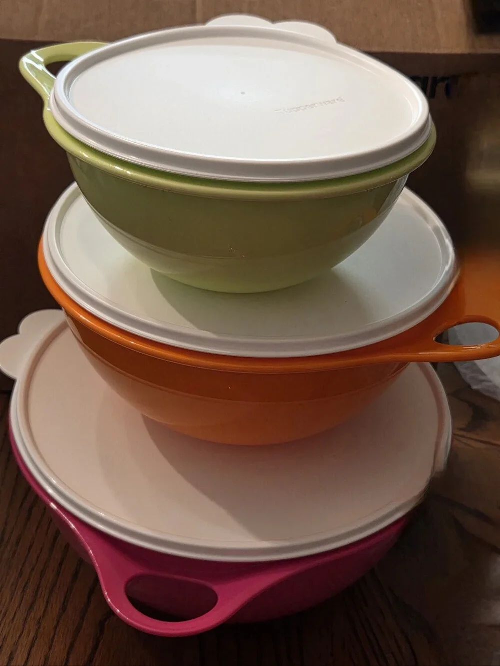 TUPPERWARE THATSA BOWL SET/3